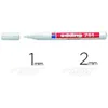 A white Edding 751 paint marker with its cap off, next to a sample line of ink. Text indicates the marker tip size. Produktbild-Vorschau