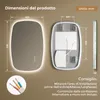 S'AFIELINA 70×45 cm specchio da parete LED - specchio da Anteprima dell’immagine prodotto 9