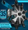 A close-up marketing image of a device with multiple suction cups, highlighting its features. Produktbild-Vorschau