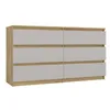 A dresser with six drawers against a white background. Náhľad obrázku produktu