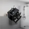 Badmöbel Set HUTI-Serie 60cm Schwarz Waschbecken mit Produktbild-Vorschau 5