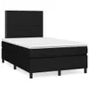 Boxspringbett mit Matratze Schwarz 120x200 cm Stoff Produktbild-Vorschau 1