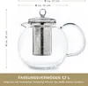 Creano Teekanne aus Glas 1,7l + ein Stövchen aus Edelstahl, Produktbild-Vorschau 7