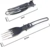 Posate pieghevoli – Set di posate per picnic – 2 set – Anteprima dell’immagine prodotto 2