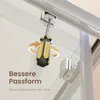 A close-up of a shower door mechanism being adjusted with a screwdriver, with text indicating improved fit. Anteprima dell’immagine prodotto