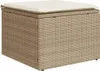 vidaXL Záhradná stolička s vankúšom béžová 55x55x37 cm Poly Náhľad obrázku produktu 1
