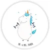 Mr. & Mrs. Panda magnet Einhorn Fitness - Weiß - Geschenk, Produktbild-Vorschau 1