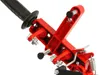 A close-up view of a red metal angle grinder stand with a black handle against a white background. Anteprima dell’immagine prodotto