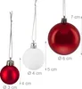 Set da 50 palline natalizie Relaxdays, decorazioni Anteprima dell’immagine prodotto 4