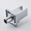 Chrom Schlauchanschluss mit Brausehalter,  Messing Square Produktbild-Vorschau 4