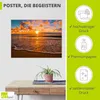 ARTland Poster Sonnenuntergang am Strand Größe: 80x60 cm Produktbild-Vorschau 2