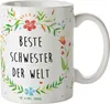 Mr. & Mrs. Panda Becher Schwester - Geschenk, Beste, Tasse Produktbild-Vorschau 1
