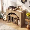 Tavolino laterale, 80 cm. Comodino per dischi in vinile, Anteprima dell’immagine prodotto 8