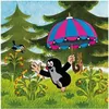 Puzzle Krtek a paraplíčko 18x18cm 3x55 dílků v krabici Náhľad obrázku produktu 3