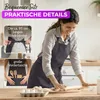 EllaTex Schürze Kochschürze Latzschürze 100% Baumwolle Produktbild-Vorschau 4