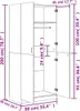 vidaXL Szafa dąb sonoma 90x52x200 cm materiał Podgląd zdjęcia produktu 20