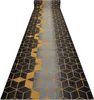 Läufer Antirutsch 110 cm HEKSAGON Hexagon schwarz / gold Produktbild-Vorschau 1