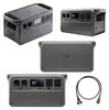 A collage of images showing a portable power station from different angles, along with its charging cable. Náhled obrázku produktu
