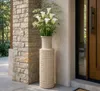 Mauro Ferretti Outdoor-Vase Sand Beige Ø24,5x97 cm Produktbild-Vorschau 5