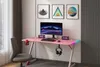 Ekspand | Table de gaming - Rose - 140 x 60 x 74 cm - Voir les images du produit 7