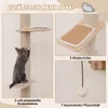 COSTWAY, 5 piezas: Pared para gatos, rascador con Vista previa de la imagen del producto 4