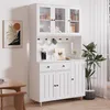 Kuchyňská vysoká skříň BEALIFE, rozměry 98x38x180 cm, s LED Náhled obrázku produktu 6