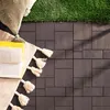 Terrassenfliesen 30x30 cm - 6 Stück - Braun - Klickfliesen Produktbild-Vorschau 5