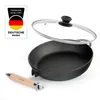 Premium tiefe Gusseisenpfanne 24 cm mit Glasdeckel Produktbild-Vorschau 12