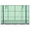 Hochbeet mit Gewächshaus-Aufsatz Rattan-Optik 160x40x123 cm Produktbild-Vorschau 4