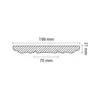 PROFHOME 156011 Rosette aus Polyurethan Deckenrosette Produktbild-Vorschau 4
