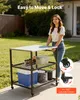 SucceBuy Chariot barbecue d'extérieur 80 x 61 cm Voir les images du produit 7