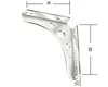 Konsole Delta Line B 24 x H 200 x T 200 mm weißalu Produktbild-Vorschau 1