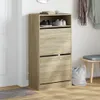 vidaXL Schuhschrank Sonoma-Eiche 60x34x116 cm Holzwerkstoff Produktbild-Vorschau 2
