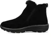 A side view of a black Skechers boot with faux fur trim. Produktbild-Vorschau