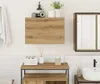 Kúpeľňová nástenná skrinka 60x25x40 cm kompozitné drevo Náhľad obrázku produktu 3