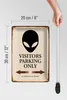 Blechschild Spruch 20x30cm Visitors Parking only Alien Produktbild-Vorschau 6