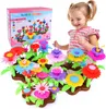 Buntes Blumen-Baukasten Spielzeug 104 Teile – Kreatives Produktbild-Vorschau 4