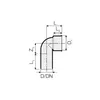 HT Siphonwinkel Siphonbogen 90° Ø 50 mm, inkl. Siphon-Gummi Produktbild-Vorschau 3