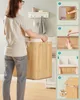 SONGMICS Koš na prádlo s víkem, 2 přihrádky, 120 litrů, Náhled obrázku produktu 5