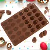 Backform für Kekse, Pralinen, Silikon, Braun, Eier, Produktbild-Vorschau 2