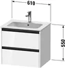 Duravit Ketho.2 Wastafelonderkast 61x48x55 cm Supermat Wit Produktbild-Vorschau 2