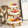 Obstkorb,Fruchtkuchen Stehen,3 Stöckig kunststoff Produktbild-Vorschau 2