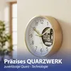 Wanduhr gold Ø15x4cm Aluminium Küchenuhr Dekouhr Uhr Produktbild-Vorschau 6