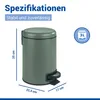 WENKO Mülleimer 3L Abfall Tret Eimer Kosmetik Müll Eimer Produktbild-Vorschau 3