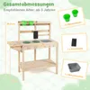 COSTWAY Cucina da esterno per bambini, cucina in legno con Anteprima dell’immagine prodotto 3