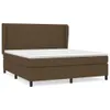 CLORIS Boxspringbett Polsterbett mit Matratze Dunkelbraun Produktbild-Vorschau 2
