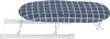 A mini ironing board with a checkered pattern cover is shown against a white background. Produktbild-Vorschau