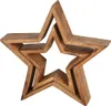 Stern zum stellen aus Mango - 2er Set / 30 + 20 cm - Holz Produktbild-Vorschau 2