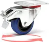 Wiltec Lenkrolle 80mm mit Kunststoffrad, Bremse und Produktbild-Vorschau 1