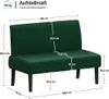Yaheetech 2-Sitzer Stoffsofa Sitzbank mit Rückenlehne Produktbild-Vorschau 3
